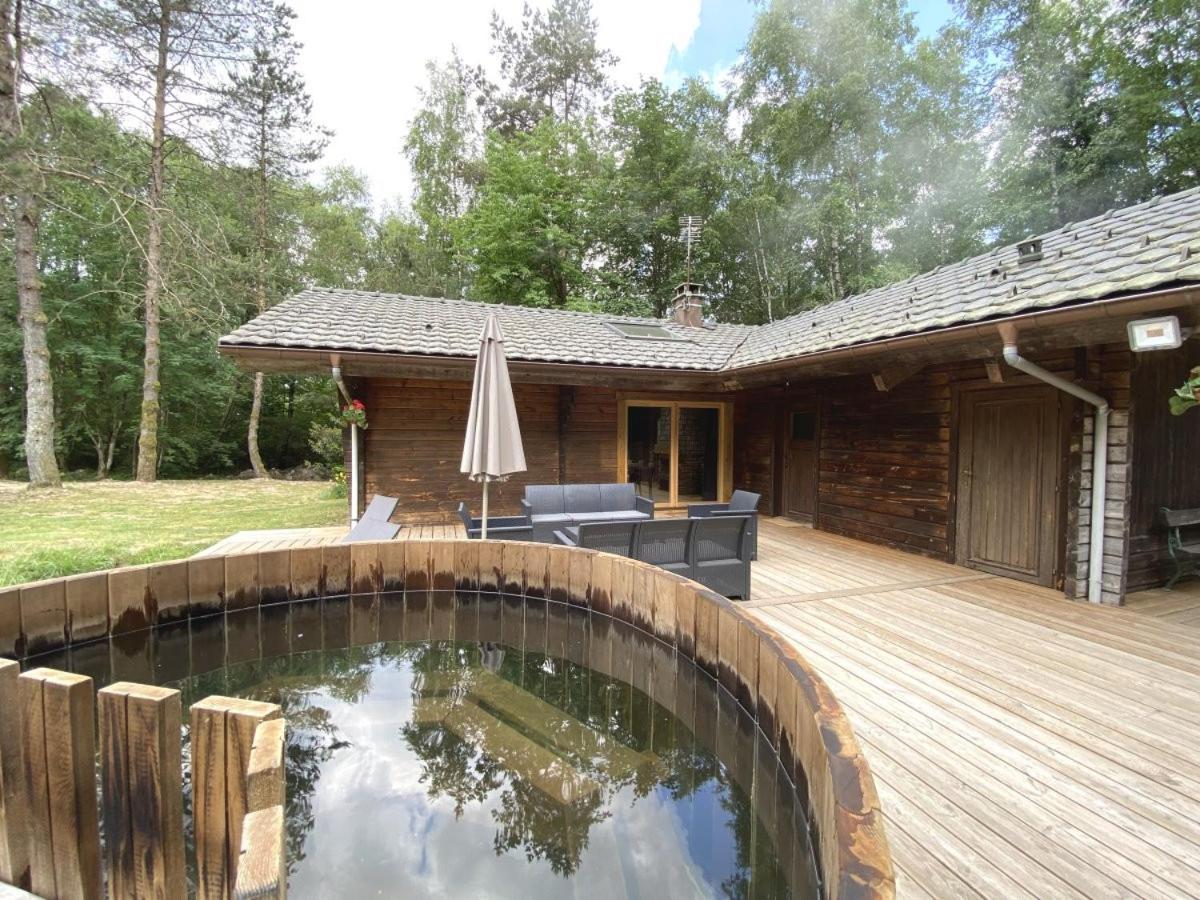Le Fishing Lodge Chalet En Bois Avec Bain Nordique ลาแบรส ภายนอก รูปภาพ