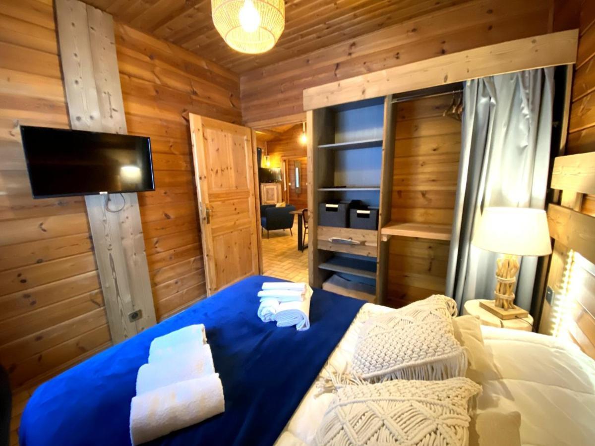 Le Fishing Lodge Chalet En Bois Avec Bain Nordique ลาแบรส ภายนอก รูปภาพ